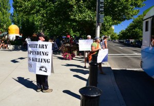 Our man Mikel doing double duty (see next photo), Riverfront Park, September 1, 2013